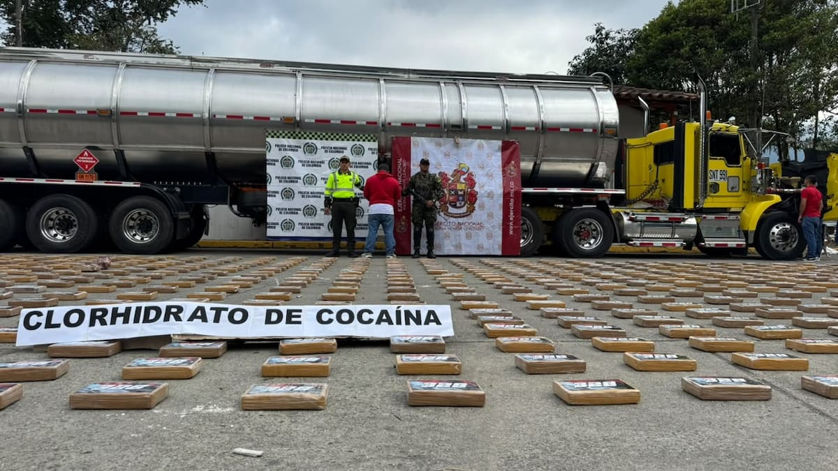 Reporte incautación de cocaína en vías del Quindío