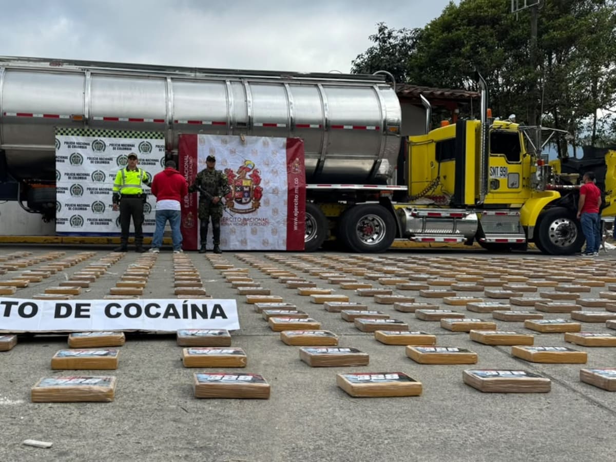 Incautan 653 kilogramos de cocaína en vías del Quindío, el segundo cargamento más grande del 2026