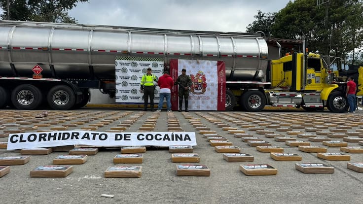 Reporte incautación de cocaína en vías del Quindío
