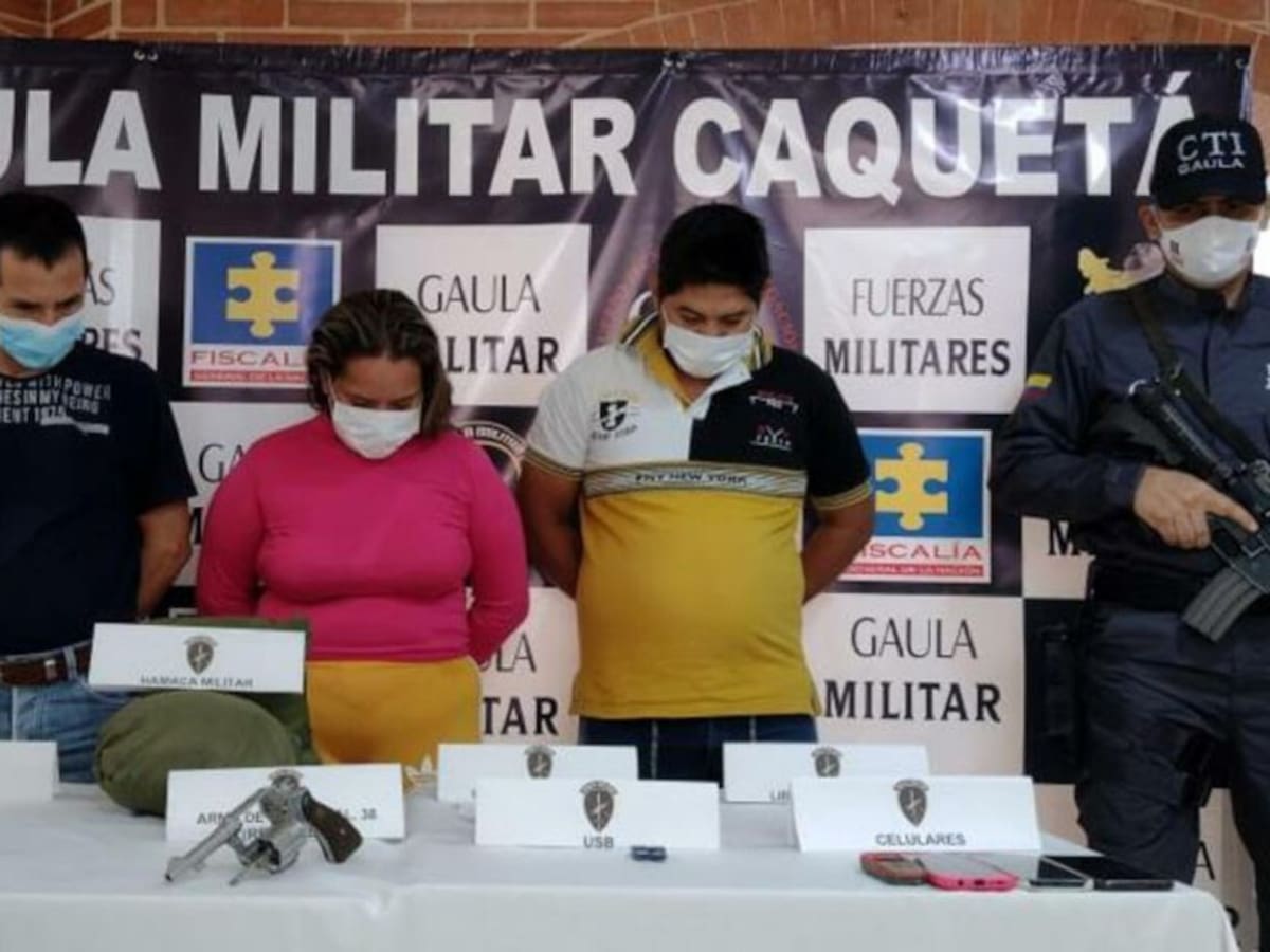 Capturados alias 'Laura', 'Chiqui' y 'el Indio' en el Caquetá