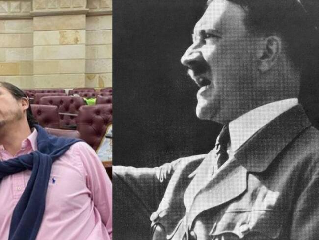 Juanpis González y Adolf Hitler.