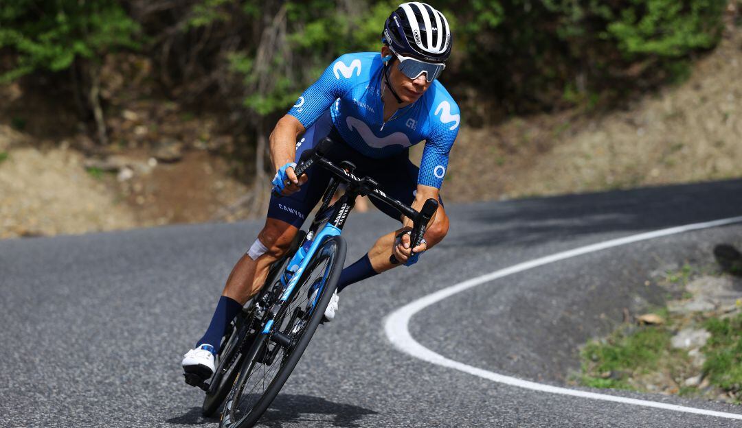 'Supermán' López durante su participación en el Tour de Francia.