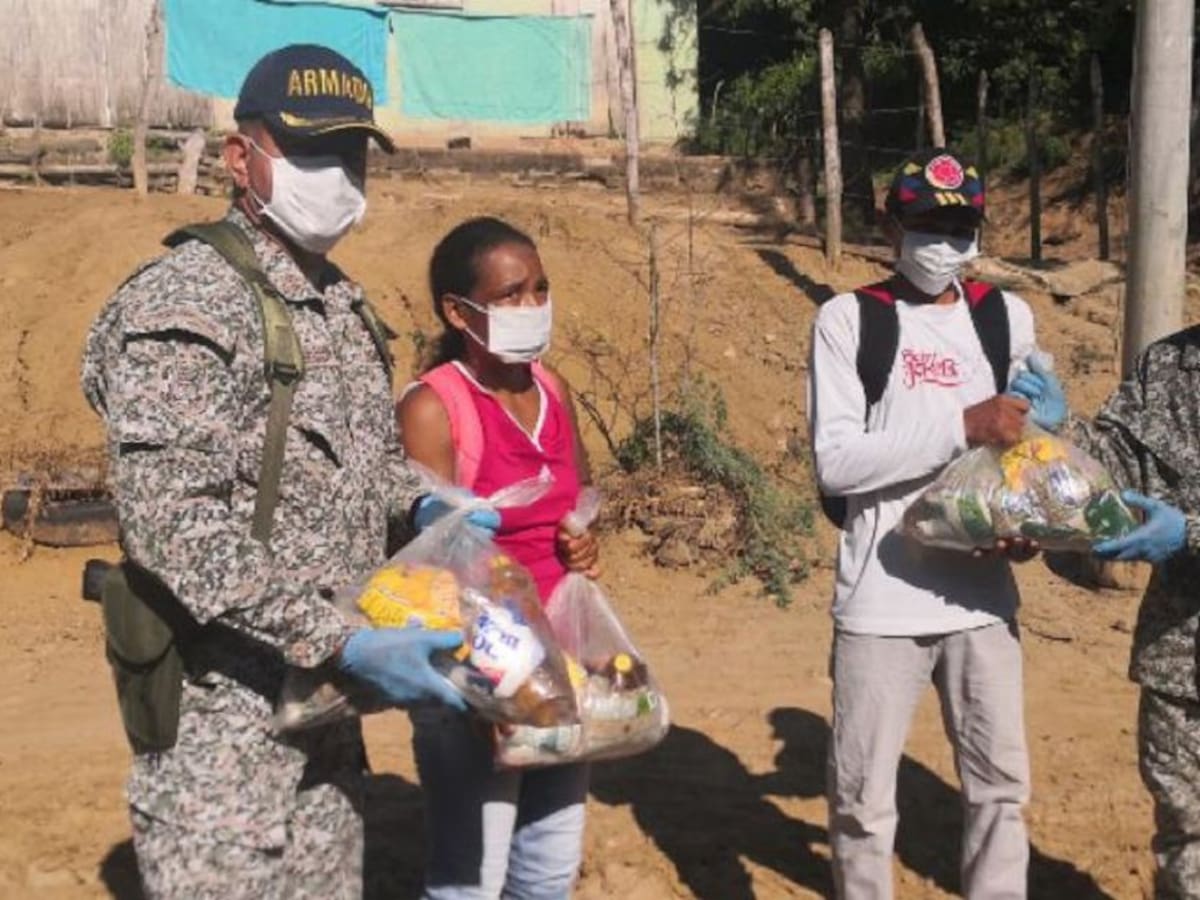 Armada Nacional ha entregado más de 100 mercados en los Montes de María