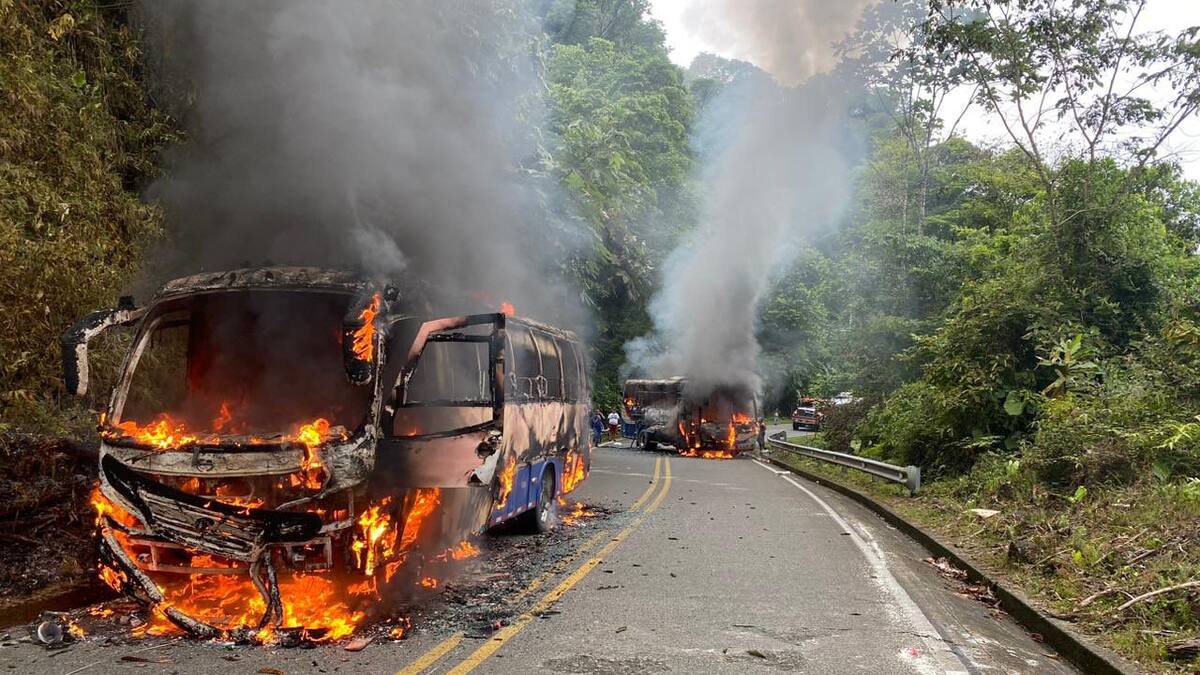 Fortalecen la seguridad para buses intermunicipales en la vía Risaralda – Chocó