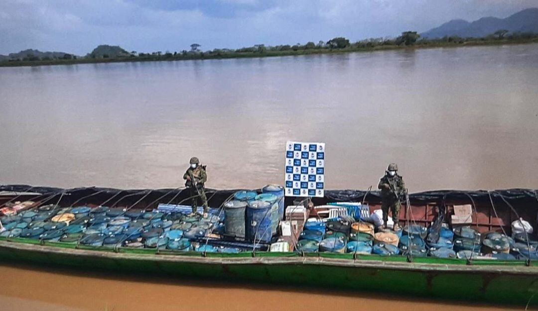 Ambos operativos se desarrollaron en el río Cauca cerca al municipio de Achí