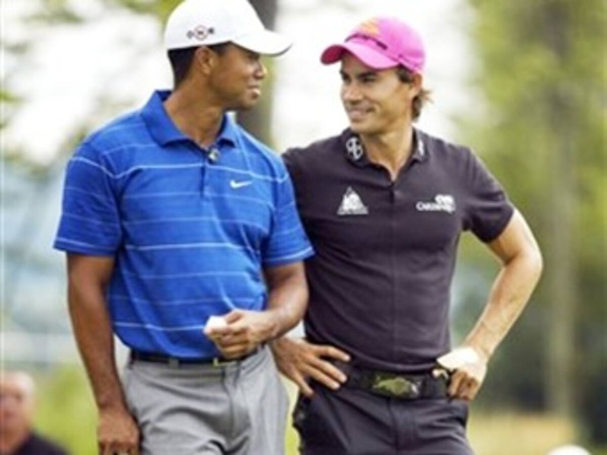 Camilo Villegas y Tiger Woods jugarán juntos en el Abierto Británico