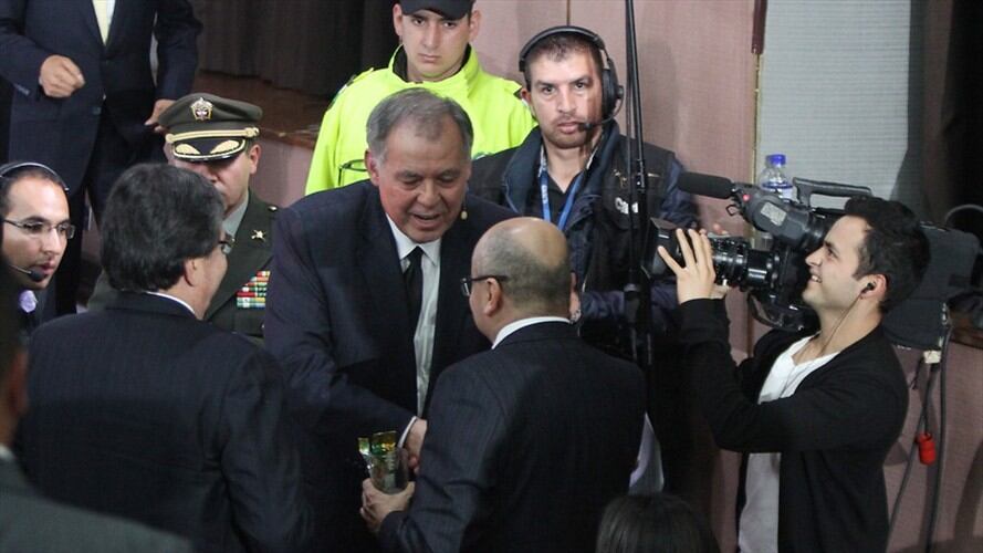 Alejandro Ordóñez y Eduardo Montealegre. Foto: Colprensa
