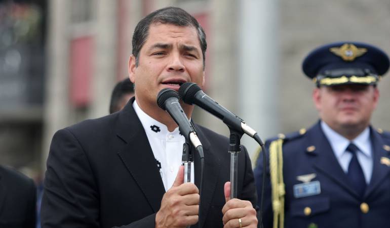 Presidente de Ecuador, Rafael Correa.