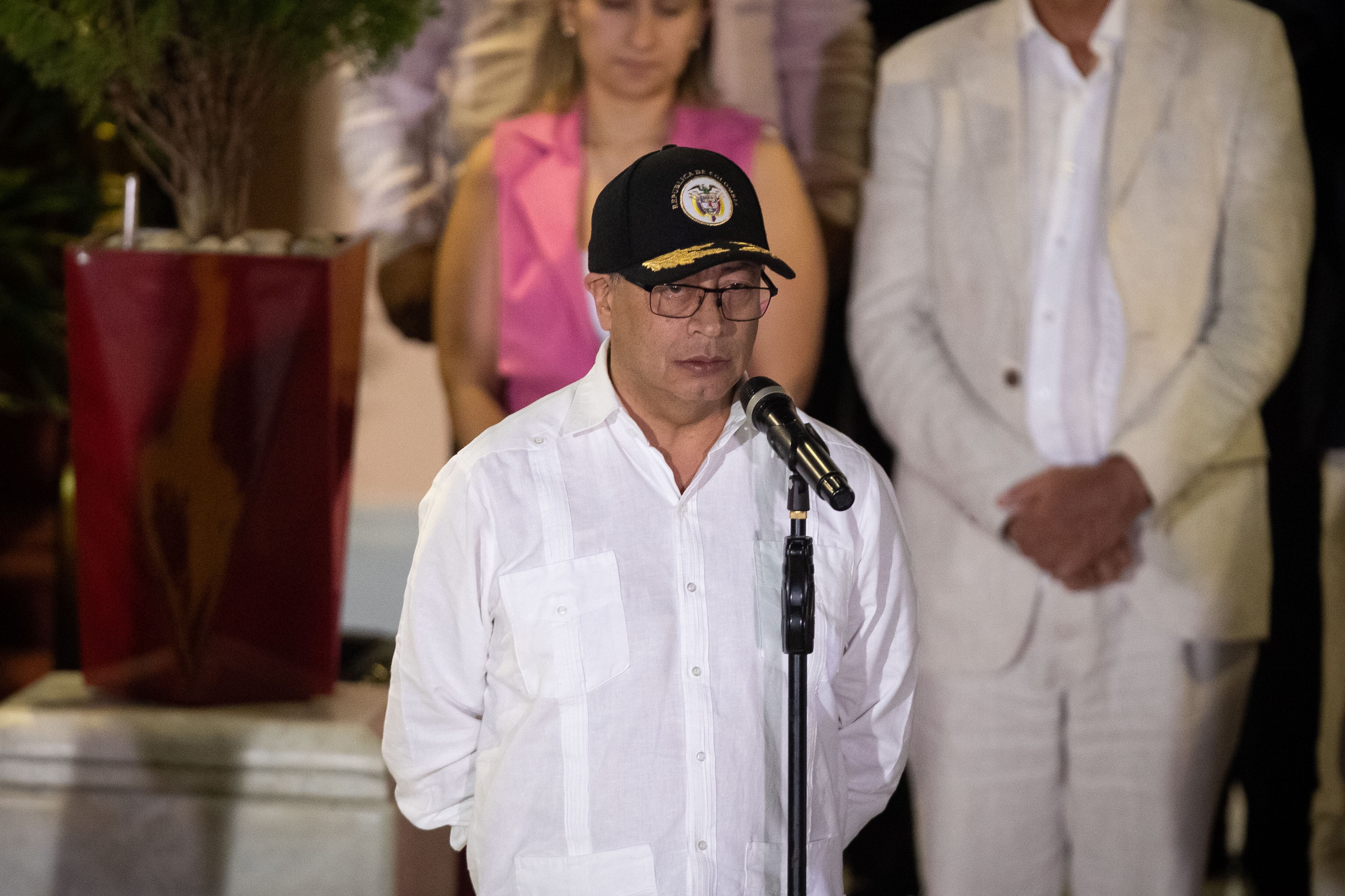 El presidente Gustavo Petro en su última visita pública a Venezuela. Foto: Presidencia