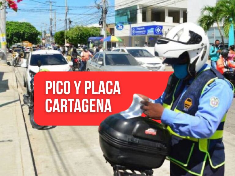 Rotación de pico y placa en Cartagena la primera semana de abril: Carros y motos con restricción (Alcaldía de Cartagena)