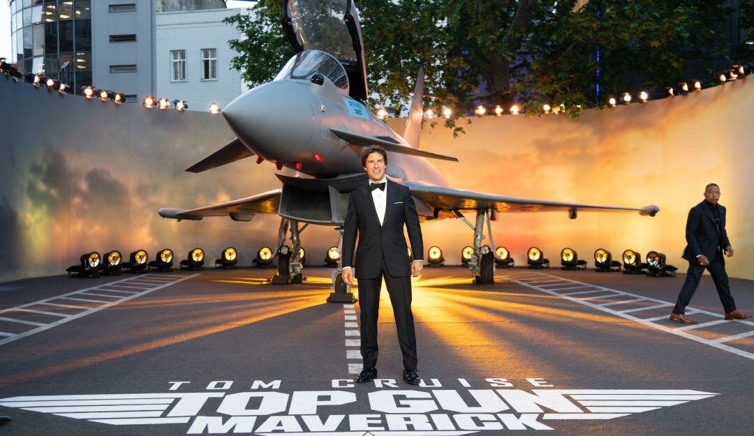 Tom Cruise en la premiere de 'Top Gun: Maverick'