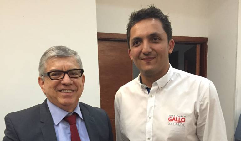 César Gaviria y Juan Pablo gallo, candidato a la Alcaldía de Pereira