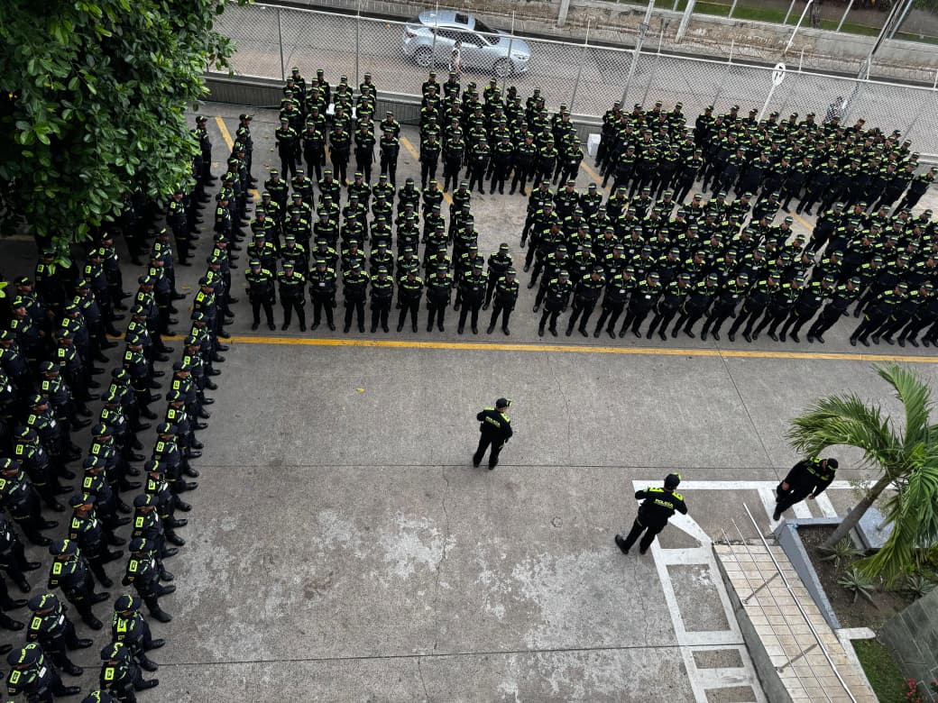Despliegue policial. // Policía Metropolitana de Cartagena