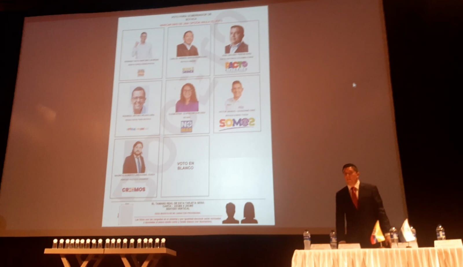 La Registraduría Nacional, seccional Boyacá, realizó el sorteo de posiciones en el tarjetón a la Gobernación de Boyacá, Alcaldía de Tunja y Concejo Municipal. / Foto. Caracol Radio