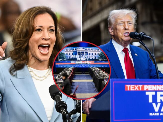 Hoy será el debate presidencial entre Harris y Trump y tendrá lugar en Filadelfia. ( Foto: EFE / Caracol Radio )
