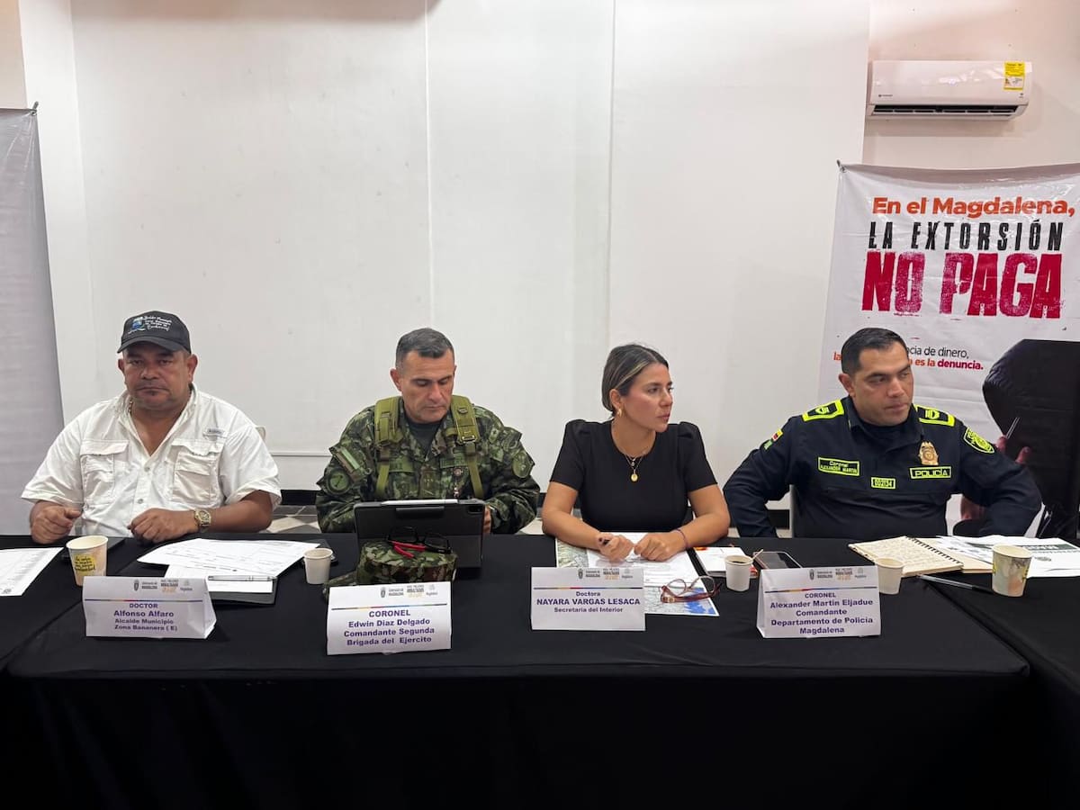 Gobernación lidera Consejo de Seguridad tras hechos de inseguridad en Zona Bananera