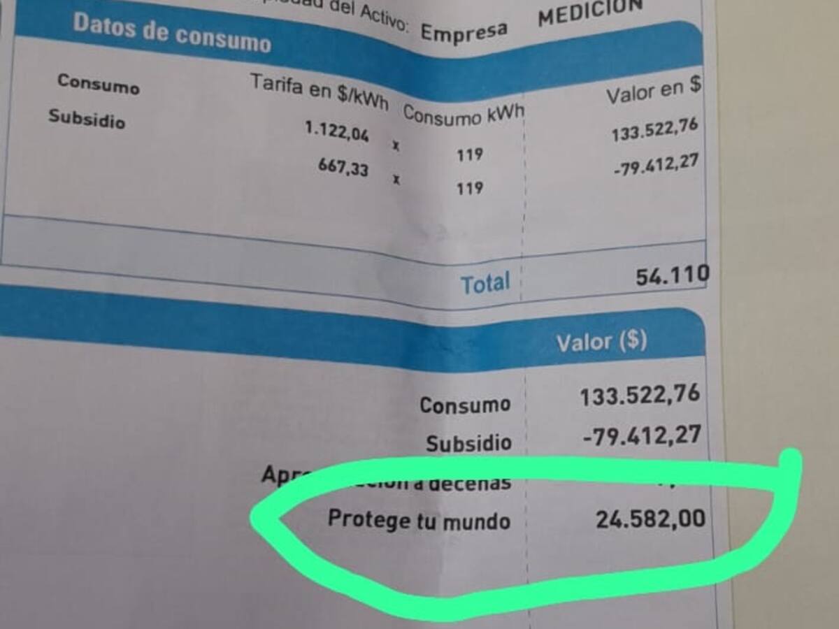 Malestar en Mahates por cobro de un supuesto “seguro” en factura de Afinia