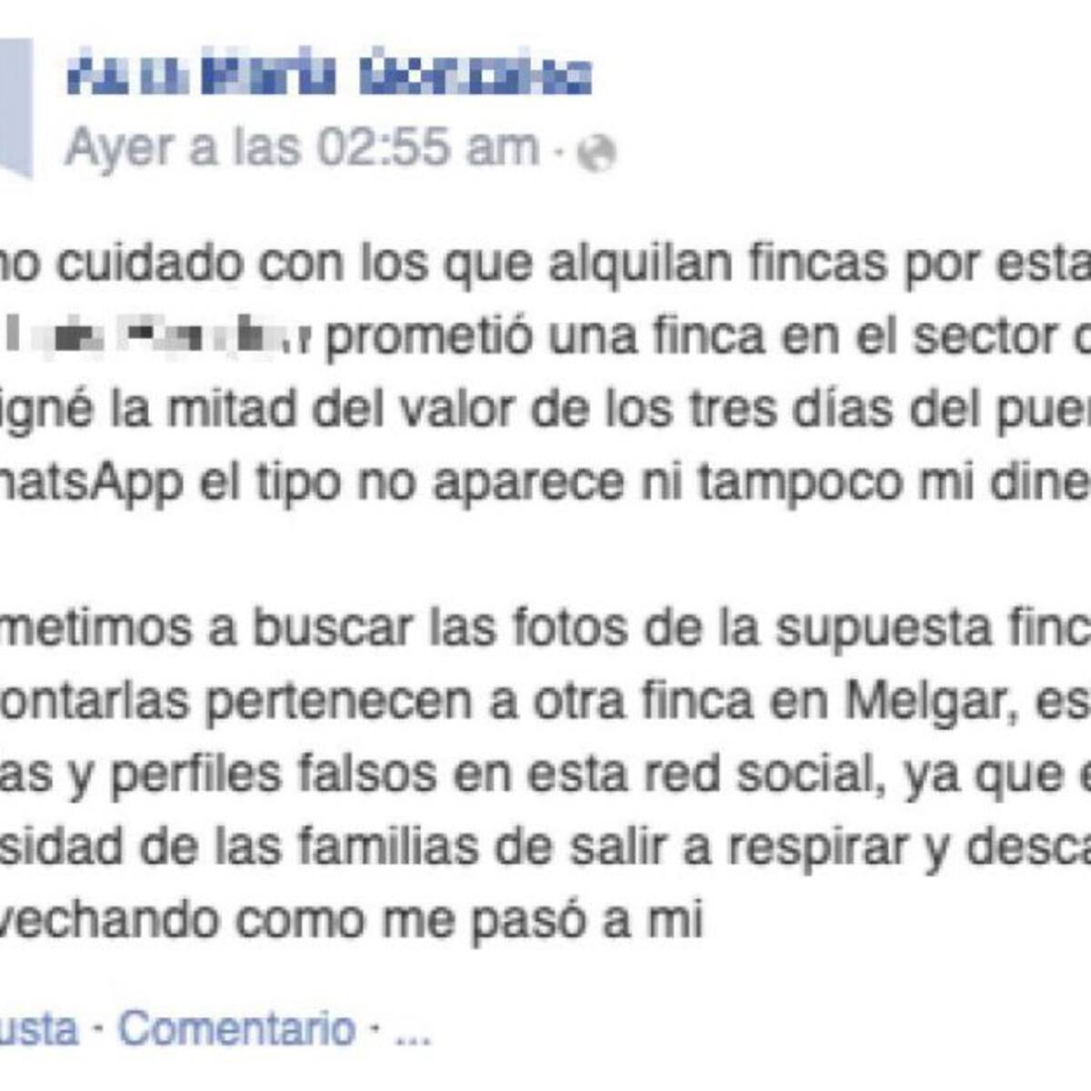 ¡Cuidado! están ofreciendo fincas desde perfiles falsos en redes