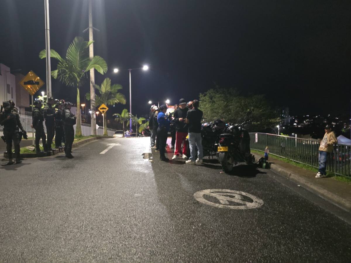 Grupo especial de la Policía Nacional acompaña los operativos de tránsito en Dosquebradas