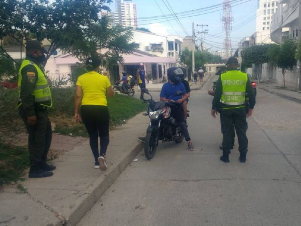 Capturan a 20 personas por violación de medidas sanitarias en Cartagena