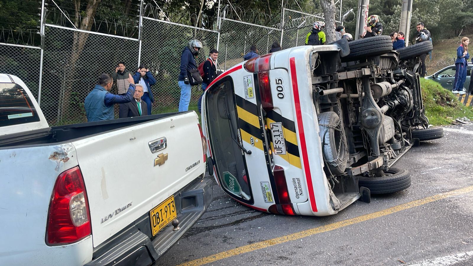 Accidente de ruta en la avenida circunvalar / cortesía.
