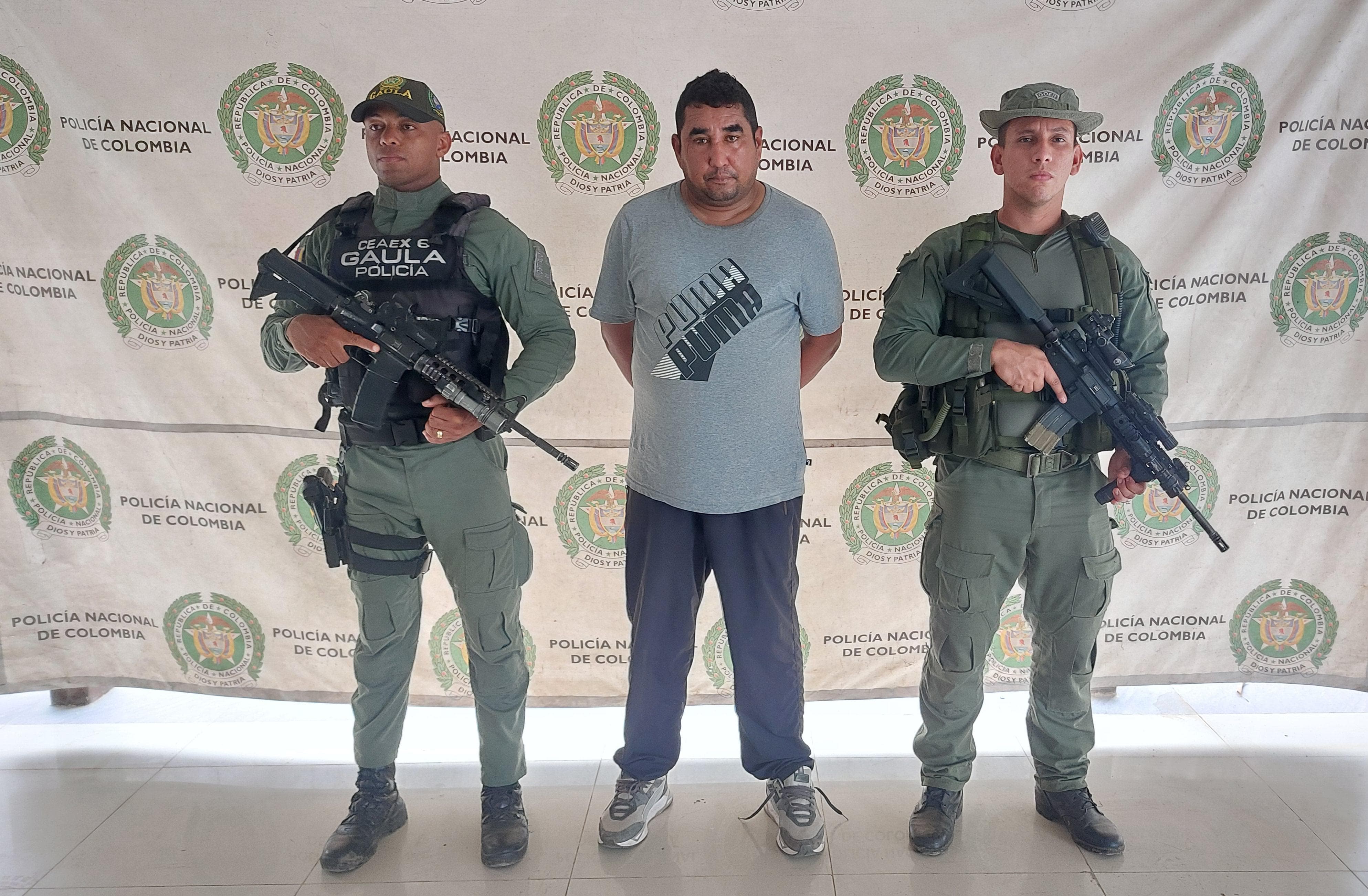 Juan David Moreno Paternina, conocido con los alias de ‘Marcos’, ‘JJ’ o ‘El Loco’.