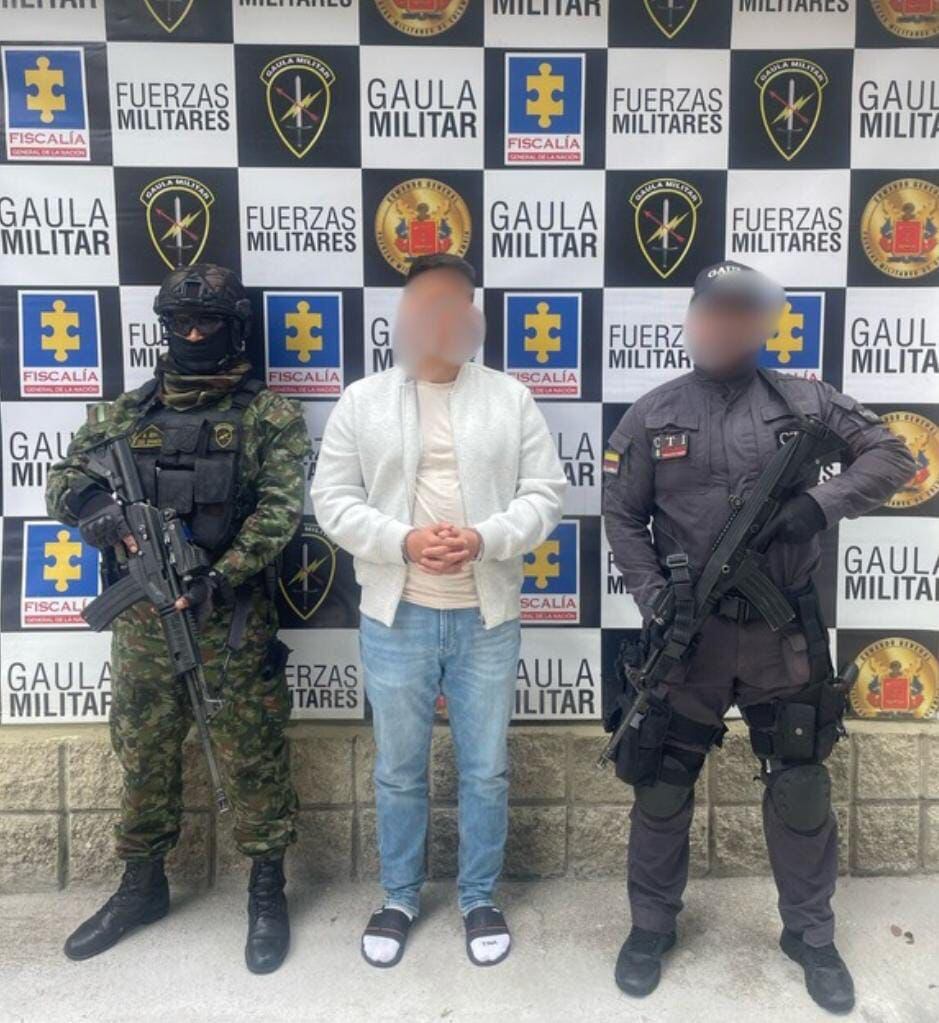Raymond Troung capturado señalado de secuestrar a una mujer en Medellín- foto Cuarta Brigada