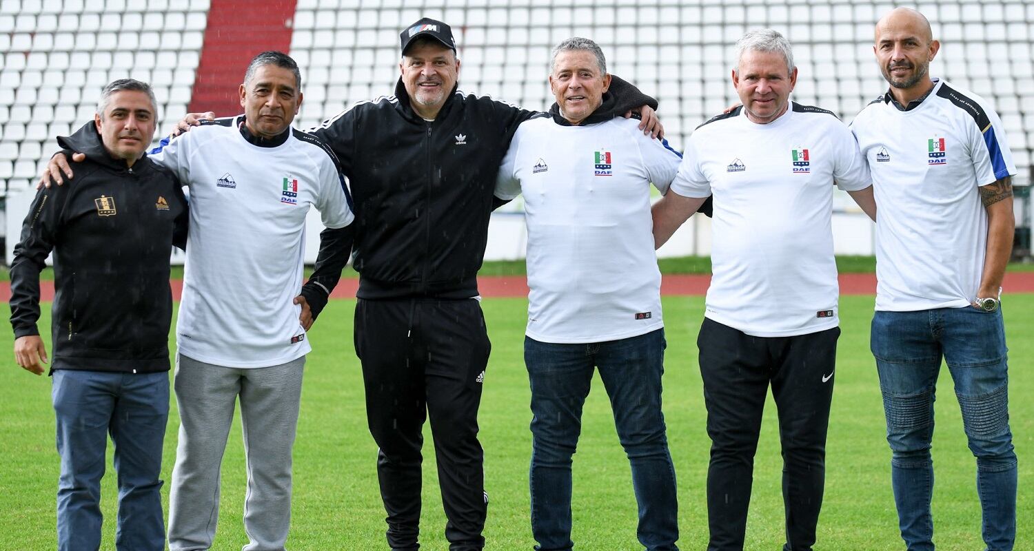 Fernando Dortti, Gustavo Chaverra, Tulio Mario Castrillón, Pedro Sarmiento, Hernán Darío Herrera y Elkin Soto / Foto: Once Caldas