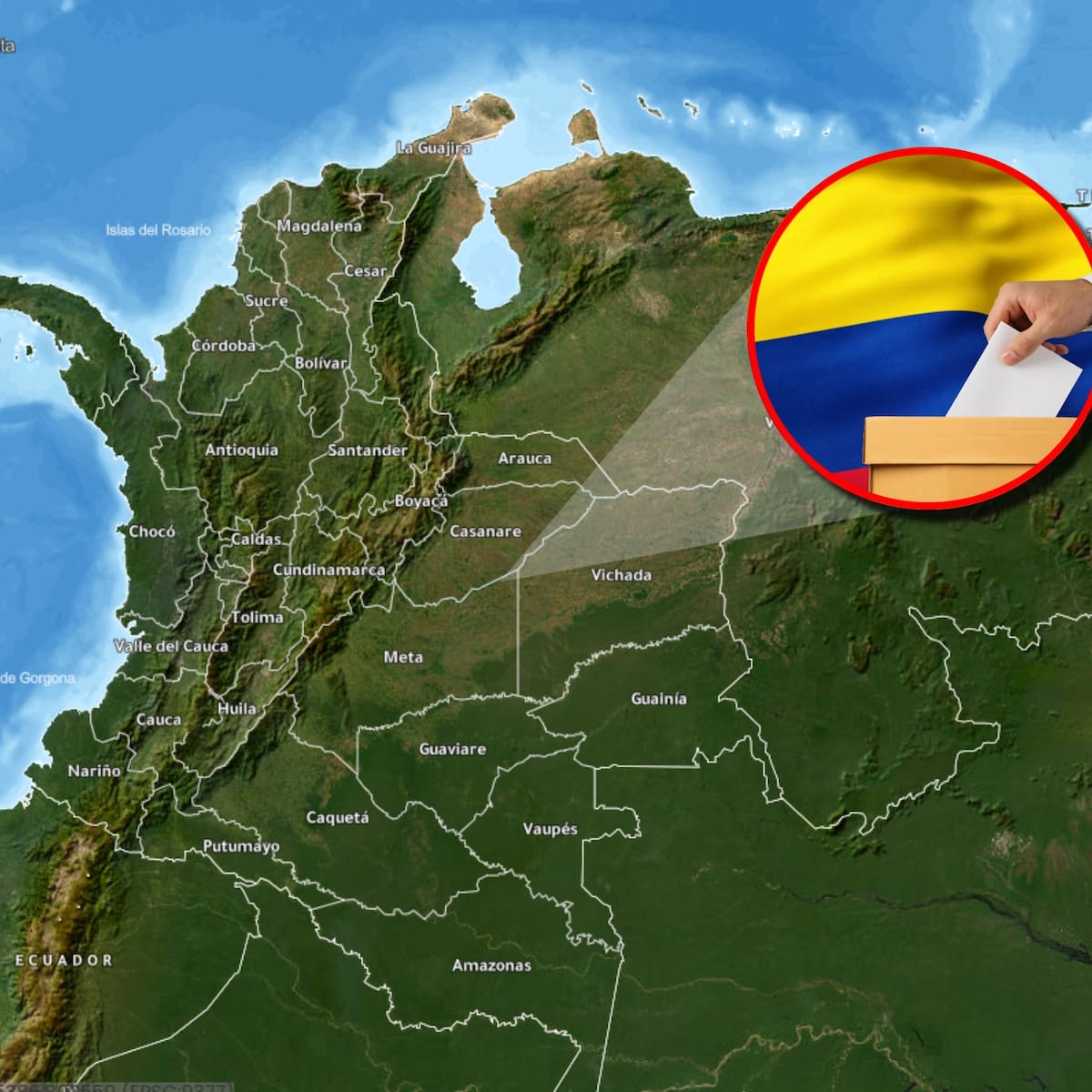 ¿Cómo votaron los departamentos en las elecciones 2026? Así quedó el mapa político de Colombia