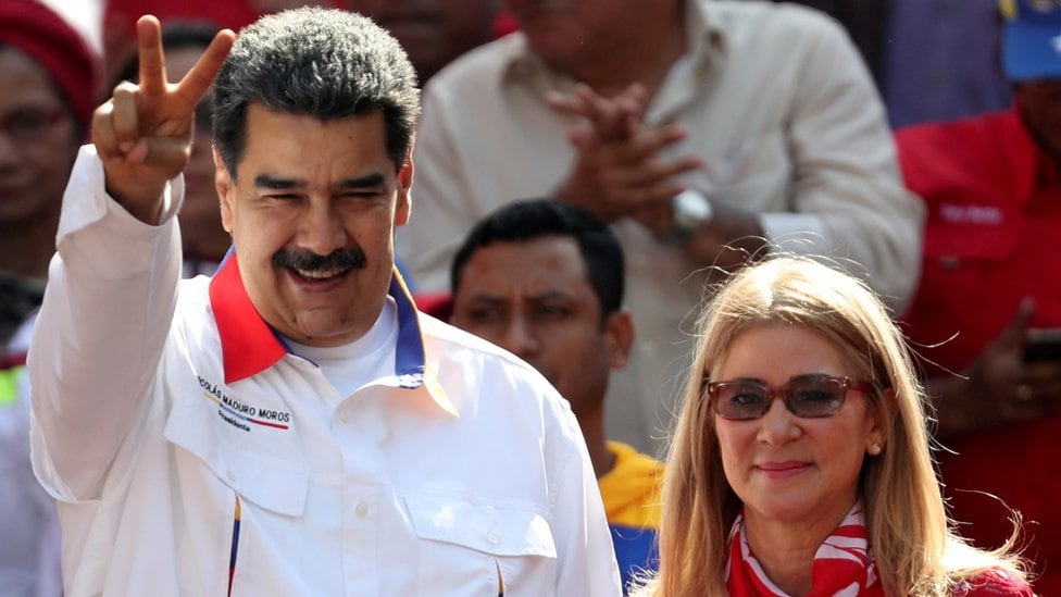 Nicolás Maduro y su esposa Cilia Flores