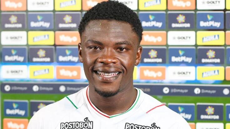 Dannovi Quiñonez, jugador de Once Caldas, en El Alargue