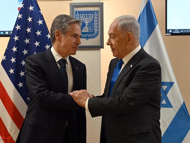 El secretario de Estado de Estados Unidos, Antony Blinken (izq) y el primer Ministro de Israel, Benjamin Netanyahu (der).


EFE/EPA/GPO/CHAIM CHAIM HANDOUT HANDOUT EDITORIAL USE ONLY/