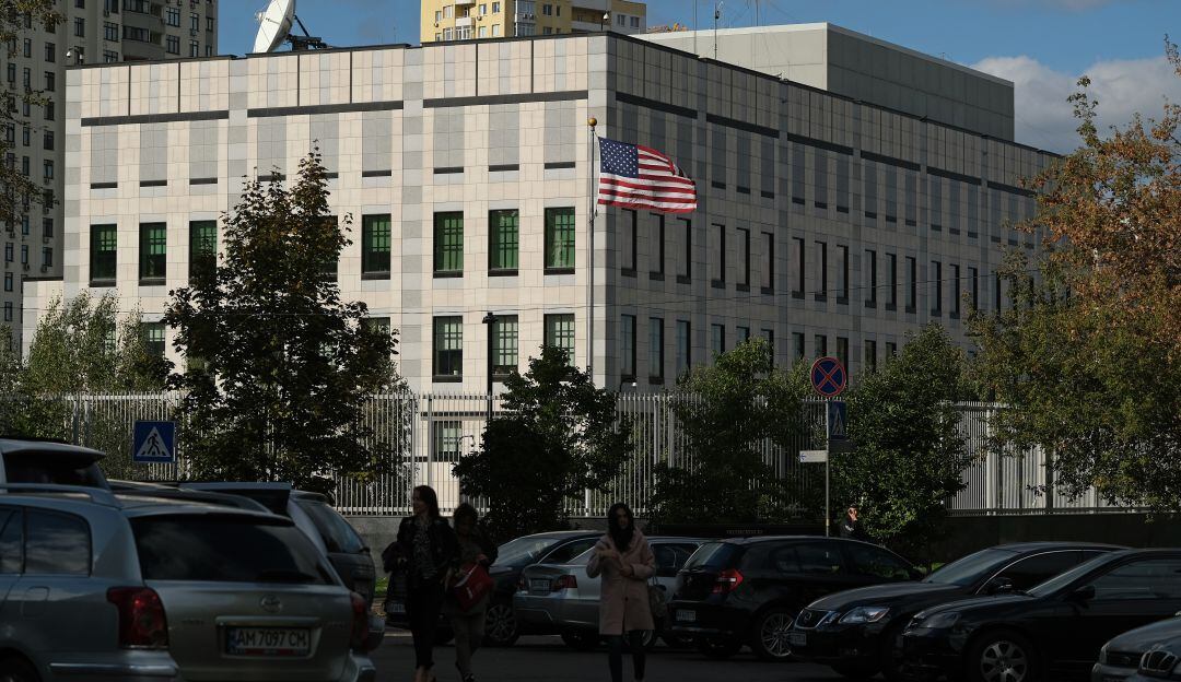 Embajada de Estados Unidos en Kiev, capital de Ucrania. 