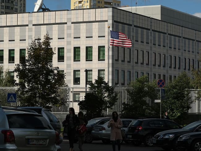 Embajada de Estados Unidos en Kiev, capital de Ucrania. 