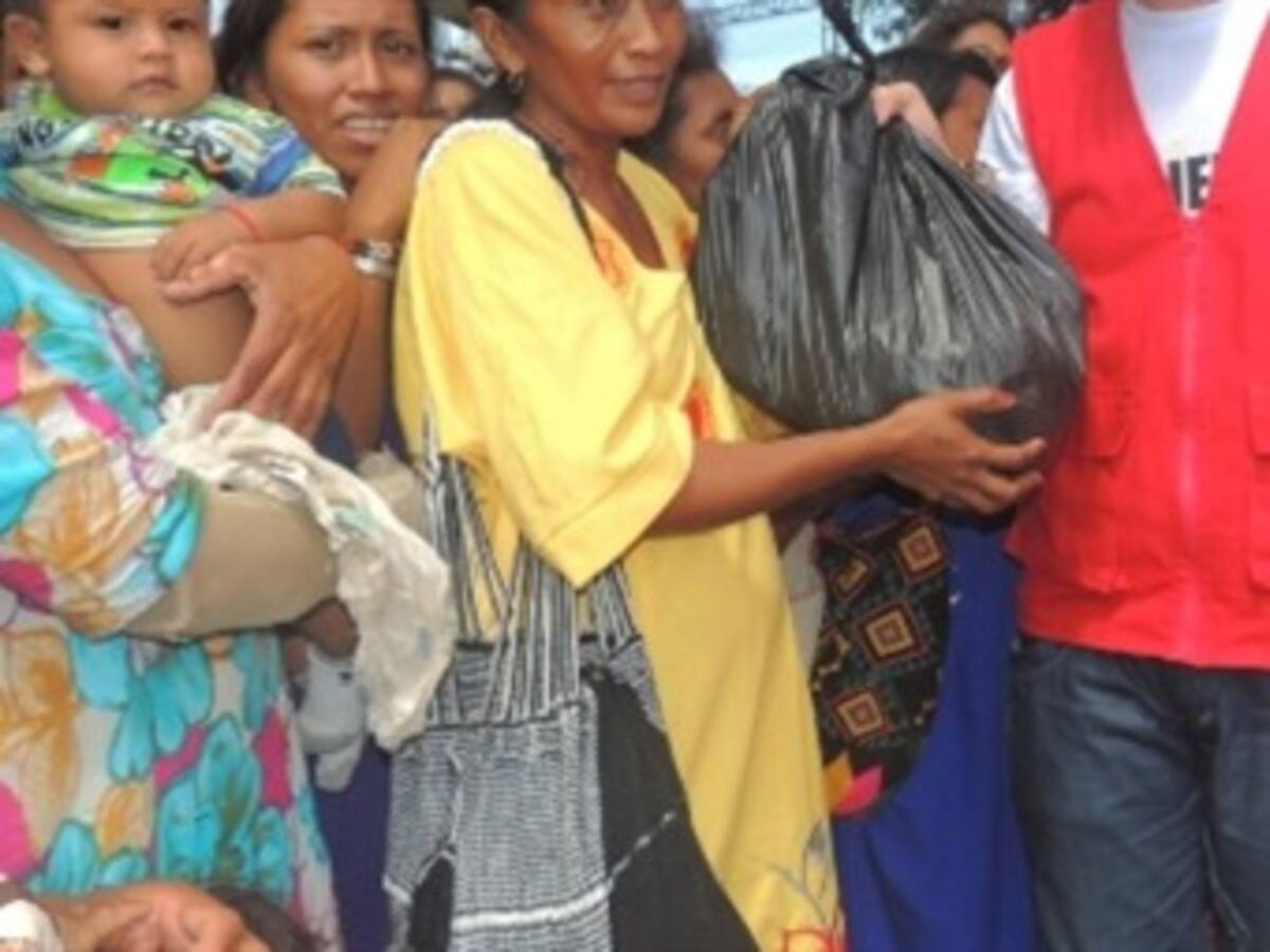 Toneladas de ayudas llegan a La Guajira para enfrentar la hambruna