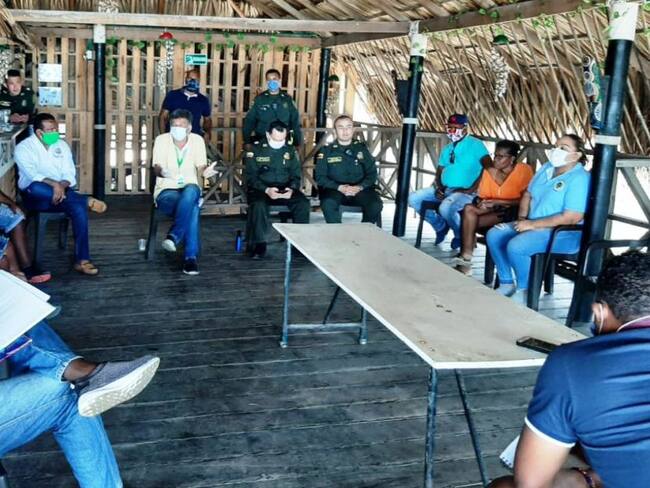 Acuerdos entre comunidad de La Boquilla y Policía para cumplir cuarentena