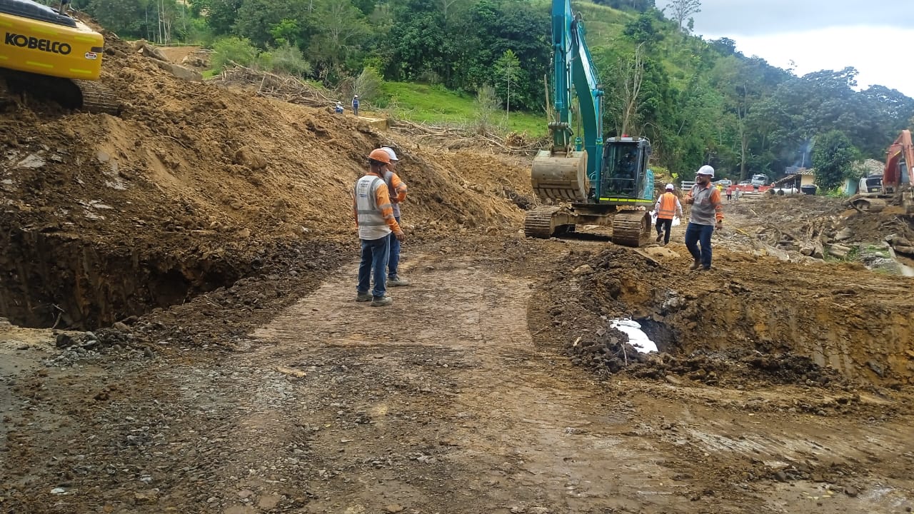 Ruta del Cacao reporta avances en trabajos en el kilómetro 42