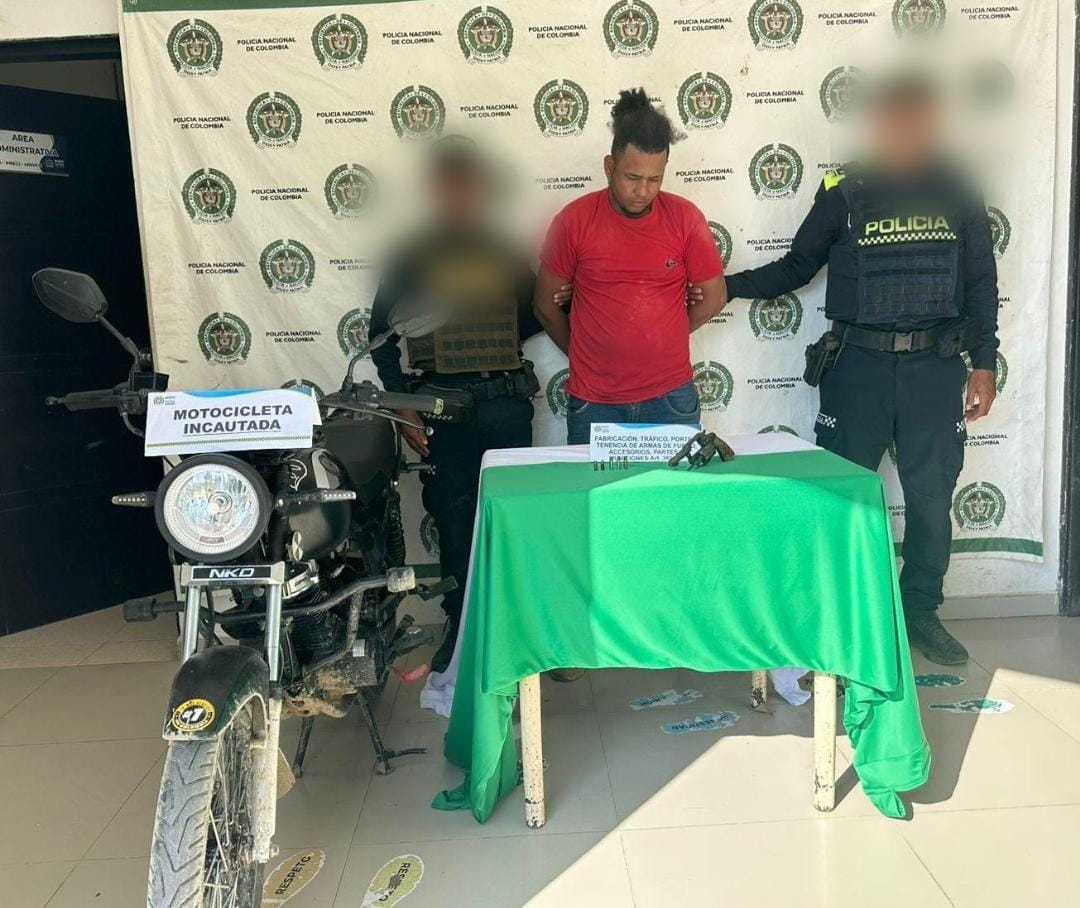 En persecución policial fue capturado un presunto delincuente en Arjona