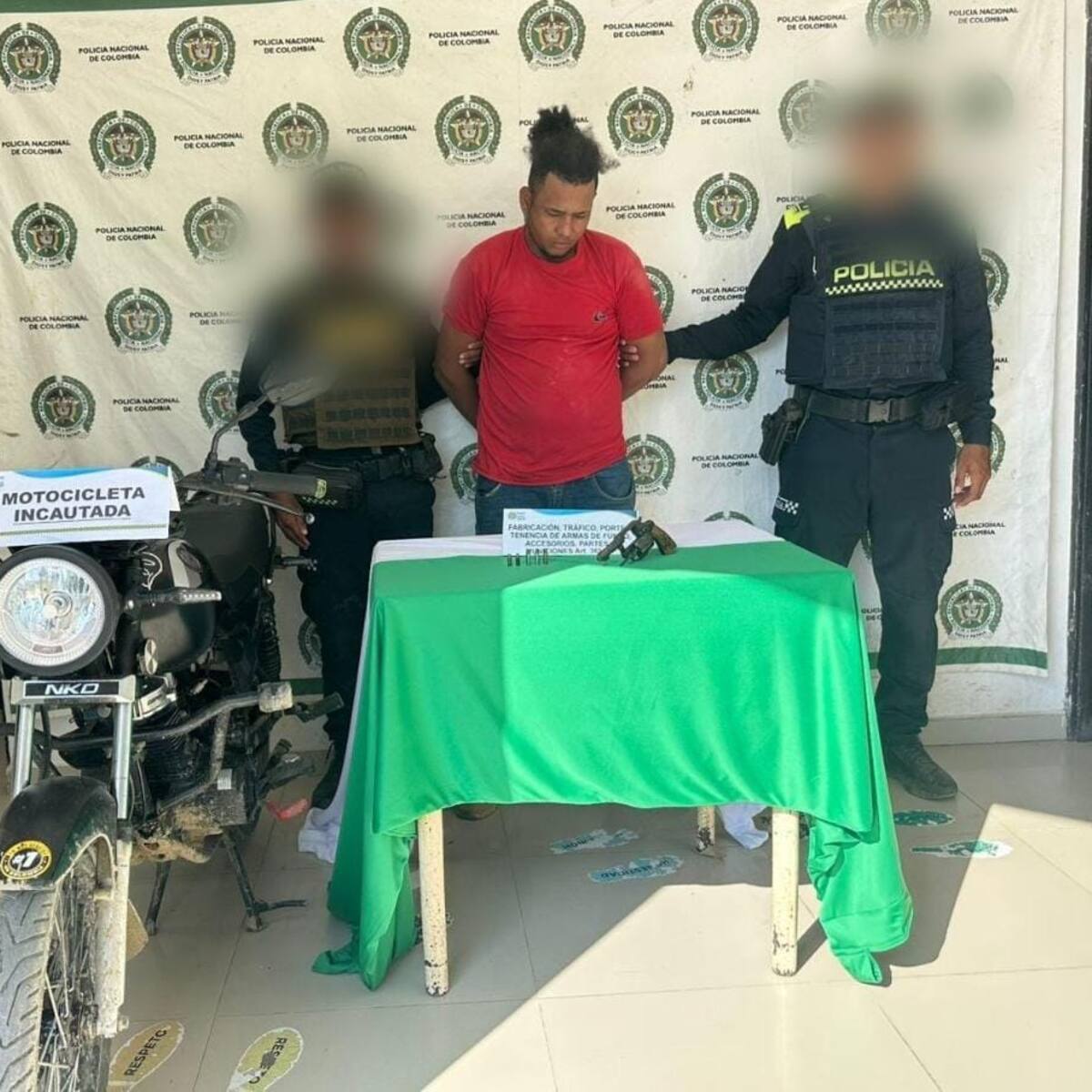 En persecución policial fue capturado un presunto delincuente en Arjona