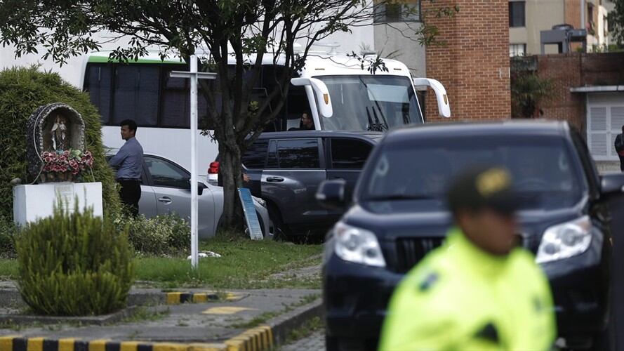 En las instalaciones de la ONU miembros del secretariado de las Farc se reunieron a puerta cerrada. . Foto: Colprensa