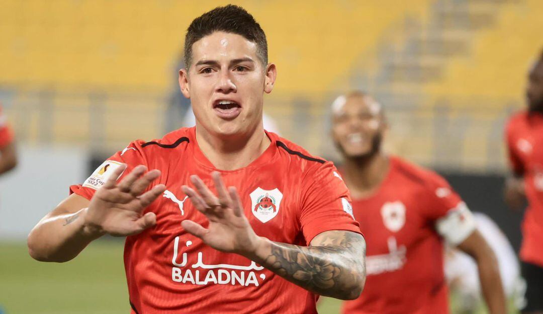 El volante colombiano viene de marcar el gol de la victoria de su equipo en la Copa del Emir.