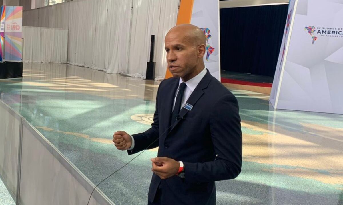 Brian Nelson, subsecretario del Tesoro de EE.UU. para el Terrorismo e Inteligencia Financiera, conversó en La W. Foto: Juan Cardozo.