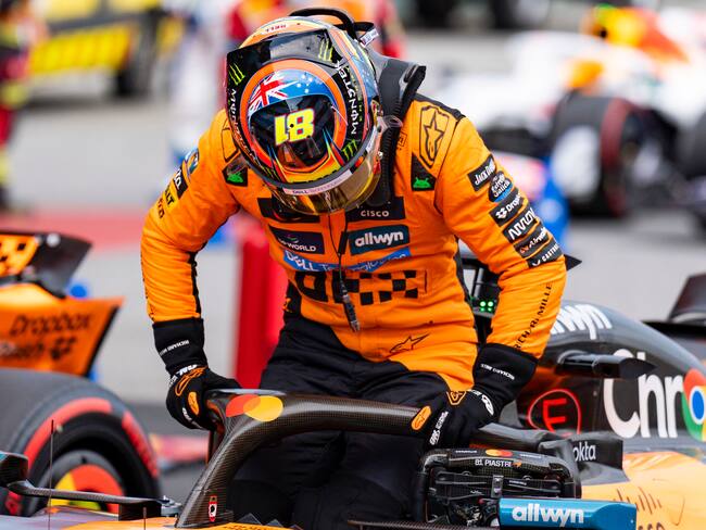 MONTMELÓ (BARCELONA), 31/05/2025.- El piloto australiano del equipo McLaren Oscar Piastri, tras la clasificación previa al Gran Premio de España de Fórmula 1 en el circuito de Barcelona-Cataluña, en Montmeló (Barcelona). EFE/Siu Wu
