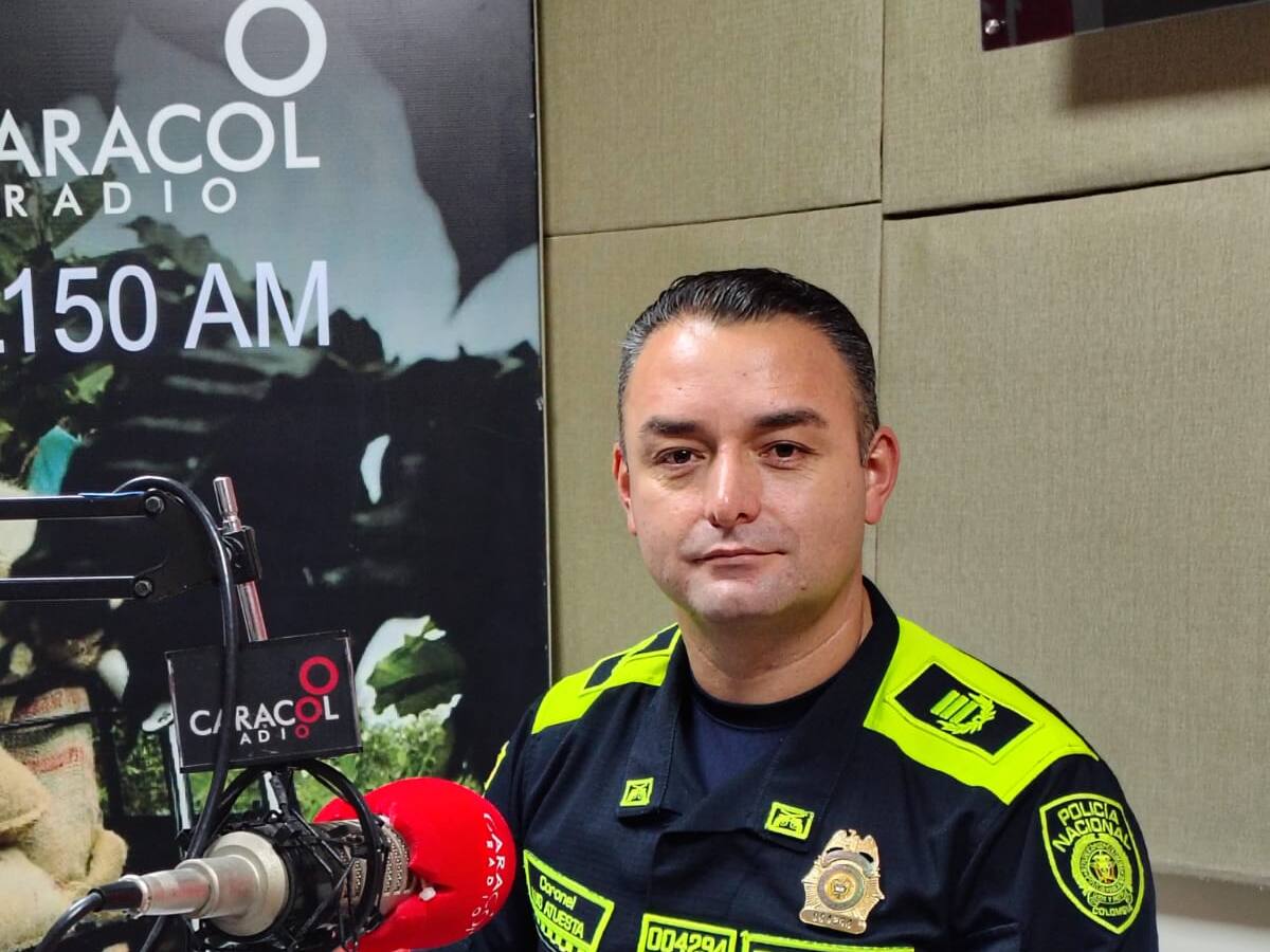 Comandante de la Policía del Quindío, Coronel Luis Fernando Atuesta Zarate