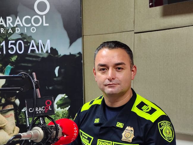 Comandante de la Policía del Quindío, Coronel Luis Fernando Atuesta Zarate