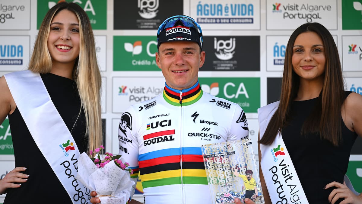 Remco Evenepoel le arrebata a Daniel Felipe Martínez el liderato de la Vuelta al Algarve