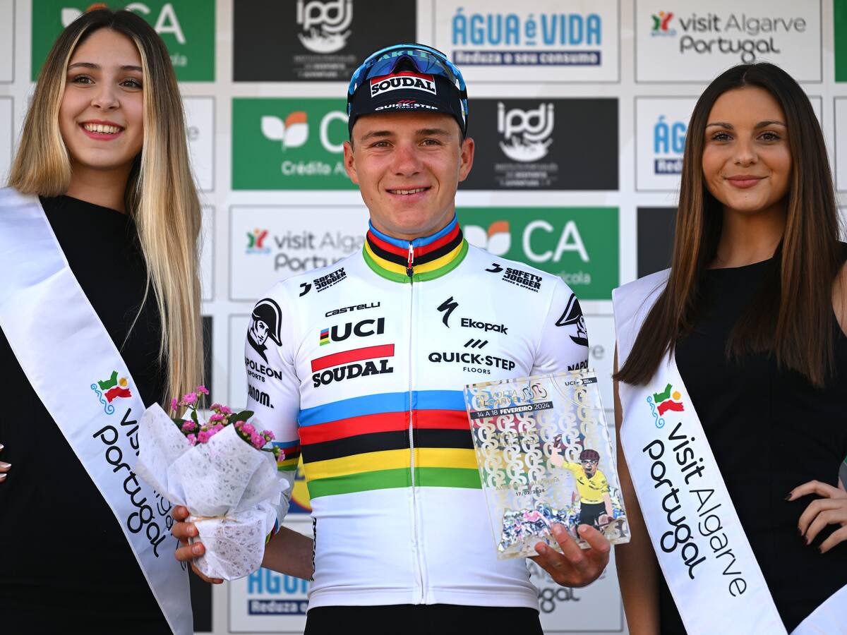 Remco Evenepoel le arrebata a Daniel Felipe Martínez el liderato de la Vuelta al Algarve