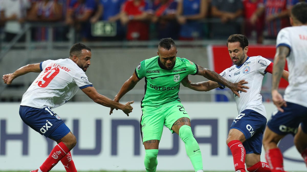 Nacional pierde con Bahía y así queda la tabla de posiciones en Copa Libertadores