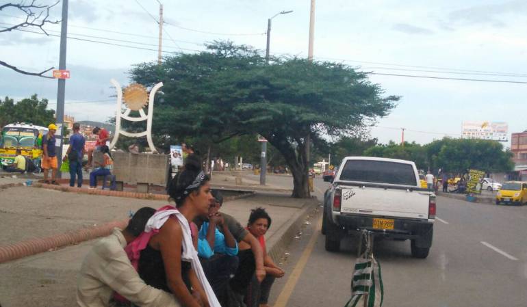 Venezolanos en la frontera