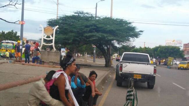 Venezolanos en la frontera